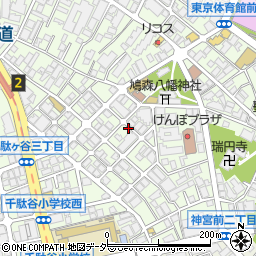 八幡坂周辺の地図