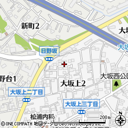 東京都日野市大坂上2丁目16-31周辺の地図