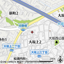 東京都日野市大坂上2丁目16-30周辺の地図