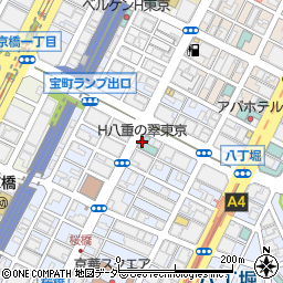 ホテル八重の翠東京周辺の地図
