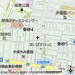東京東信用金庫東砂支店周辺の地図