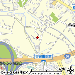 東京都国立市谷保611-2周辺の地図