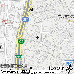 東京都渋谷区代々木5丁目21-23周辺の地図