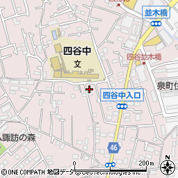 東京都八王子市四谷町592周辺の地図