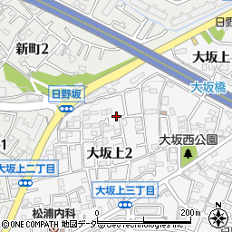 東京都日野市大坂上2丁目19-16周辺の地図