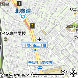 オーケー千駄ヶ谷店周辺の地図