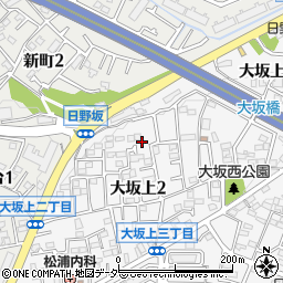 東京都日野市大坂上2丁目19周辺の地図