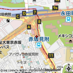 みずほ銀行丸ノ内線赤坂見附駅 ＡＴＭ周辺の地図