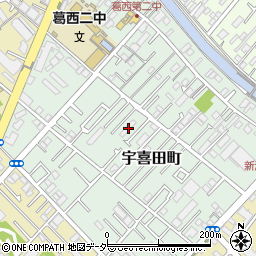 東京都江戸川区宇喜田町1360周辺の地図