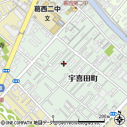 東京都江戸川区宇喜田町1334周辺の地図