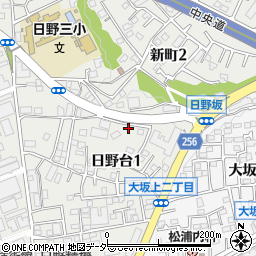 浅野邸_日野台akippa駐車場周辺の地図