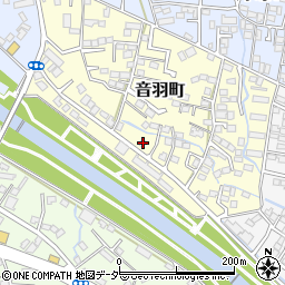 山梨県甲府市音羽町3-47周辺の地図