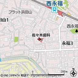 東京都杉並区永福3丁目29周辺の地図