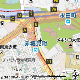 赤坂東急プラザ周辺の地図
