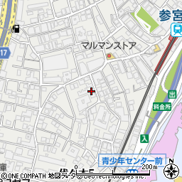 東京都渋谷区代々木5丁目23-12周辺の地図
