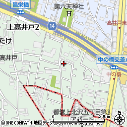 東京都杉並区上高井戸2丁目2-18周辺の地図