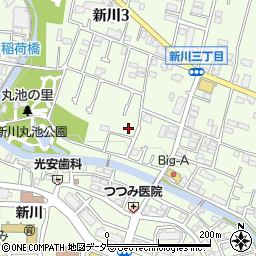 東京都三鷹市新川周辺の地図