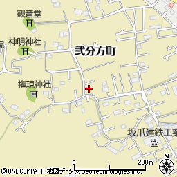 東京都八王子市弐分方町88周辺の地図