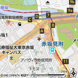 鮨 若尊周辺の地図