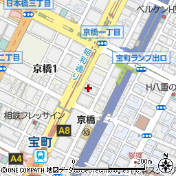 東京都中央区京橋1丁目16周辺の地図