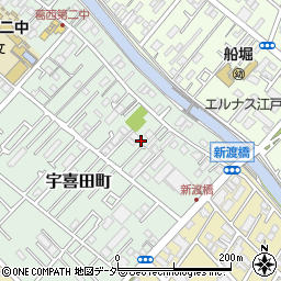 宇喜田第一公園周辺の地図