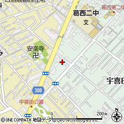 東京都江戸川区宇喜田町1226周辺の地図