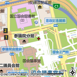 伊藤博文像周辺の地図