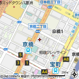 コメダ珈琲店 ダイワロイネットホテル東京京橋店周辺の地図