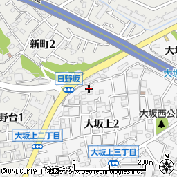 東京都日野市大坂上2丁目16-21周辺の地図