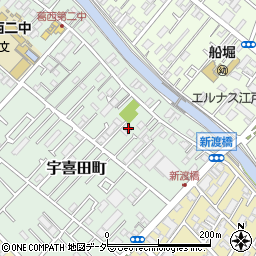東京都江戸川区宇喜田町1427周辺の地図
