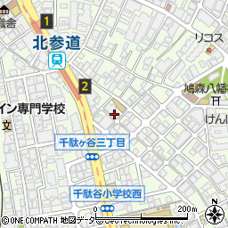 どらっぐぱぱす千駄ヶ谷店周辺の地図