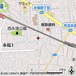 東京都杉並区永福3丁目41-20周辺の地図