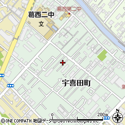 東京都江戸川区宇喜田町1358周辺の地図