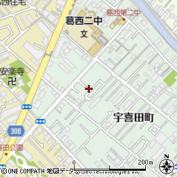 東京都江戸川区宇喜田町1341周辺の地図