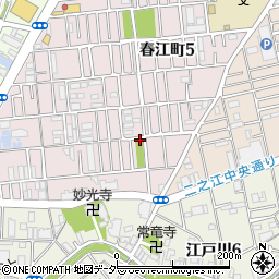 二之江ひまわり公園トイレ周辺の地図