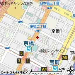 セブンイレブンＤＲ東京京橋ロイネット店周辺の地図