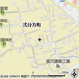 東京都八王子市弐分方町86周辺の地図