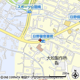 東京都日野市日野599周辺の地図