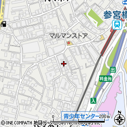 東京都渋谷区代々木5丁目52周辺の地図