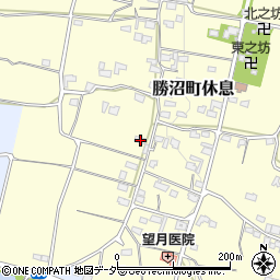 山梨県甲州市勝沼町休息1032周辺の地図