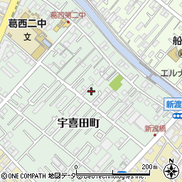 東京都江戸川区宇喜田町1437周辺の地図