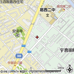 東京都江戸川区宇喜田町1109周辺の地図