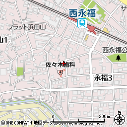 東京都杉並区永福3丁目29-14周辺の地図