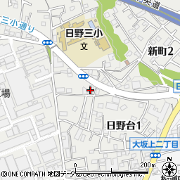 ファミリーマート日野日野台店周辺の地図