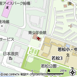 青少年会館周辺の地図