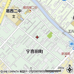 東京都江戸川区宇喜田町1442周辺の地図
