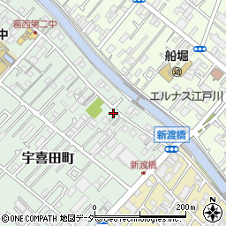 東京都江戸川区宇喜田町1423周辺の地図