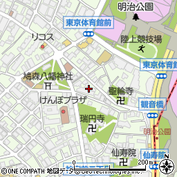 東京都渋谷区千駄ケ谷1丁目11周辺の地図