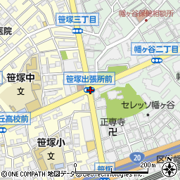 笹塚中周辺の地図