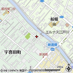東京都江戸川区宇喜田町1508周辺の地図